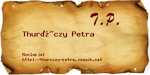 Thuróczy Petra névjegykártya